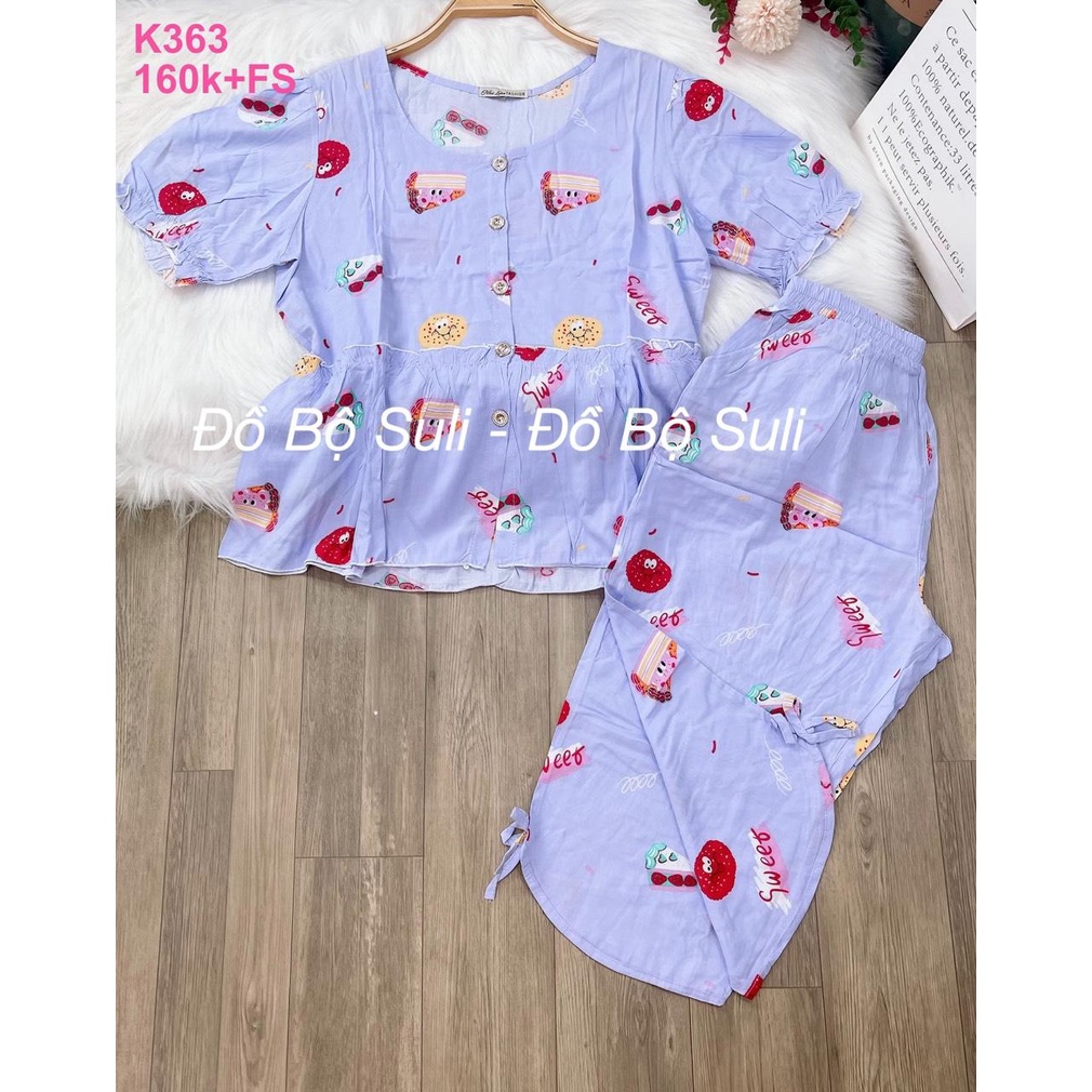 Đồ Bộ Tole Thái Lửng Nhiều Kiểu Họa Tiết - Đồ Bộ Suli