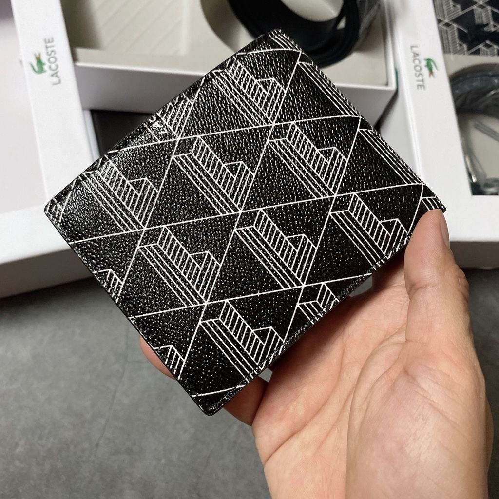 Set nịt ví nam hoạ tiết + nịt gài hoạ tiết - S231