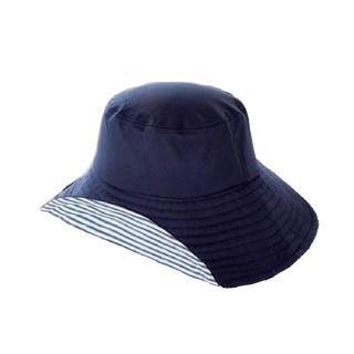 Korean style striped sun-protective double-layer wide-brimmed hat