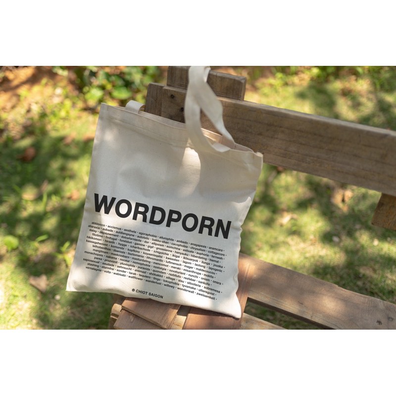 Túi tote canvas Wordporn