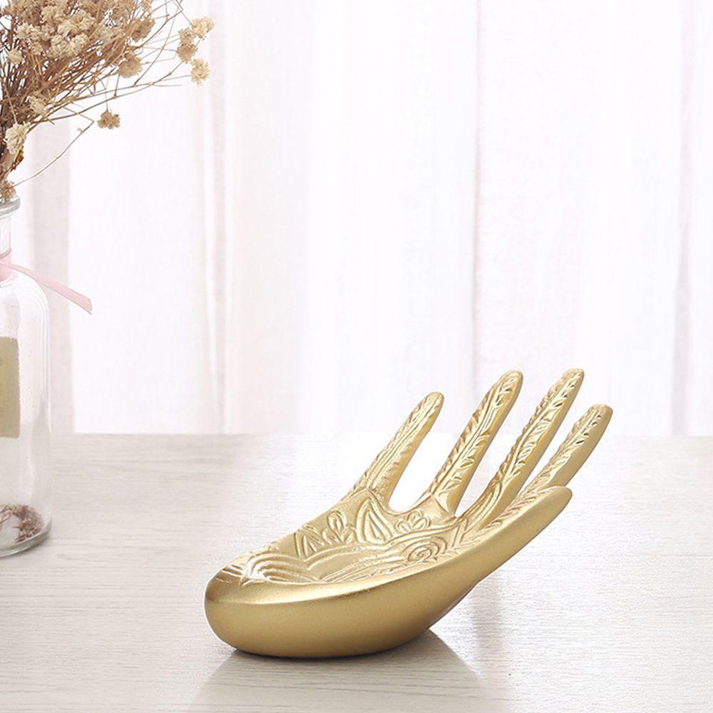 Mô Hình Bàn Tay Đứng Trưng Bày Nhẫn / Vòng cổ Bằng Hợp Kim Màu Trơn Đơn Giản Cho Nữ