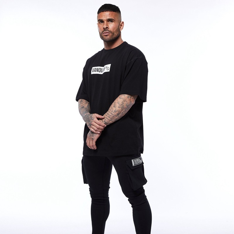 Áo Thun Cotton Dáng Rộng Ngắn Tay Thời Trang Thể Thao Nam Năng Động M-3XL