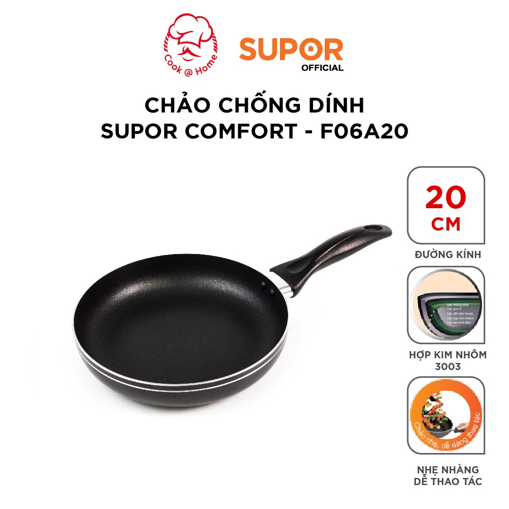 Chảo chống dính Supor Comfort F06A20 F06A22 F06A24 F06A26 F06A28 F06A30