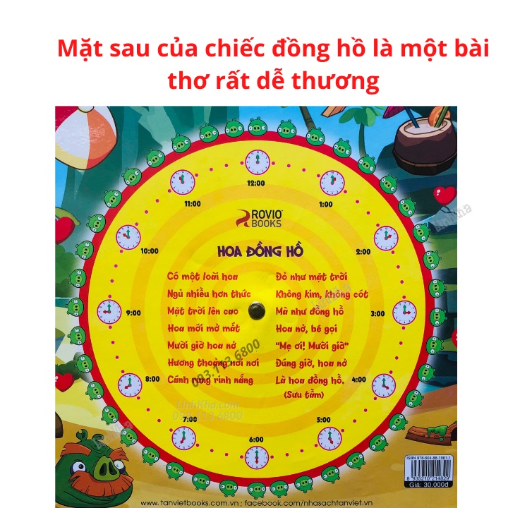 Sách - Đồng Hồ Đầu Tiên Của Bé - Cho Bé Học Cách Xem Giờ - Tân Việt