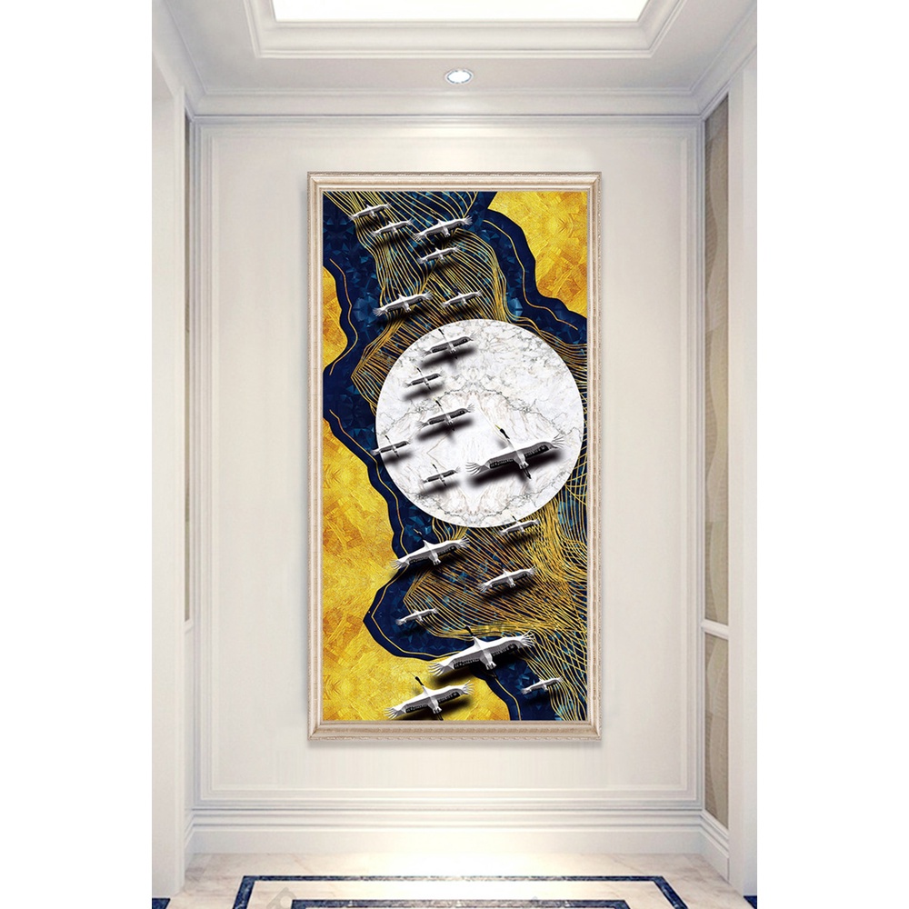 In hình ép gỗ Laminate TRANH HÀNH LANG TRUNG QUỐC - Mẫu 115 (50x75, 60x90, 70x110). In ảnh theo yêu cầu