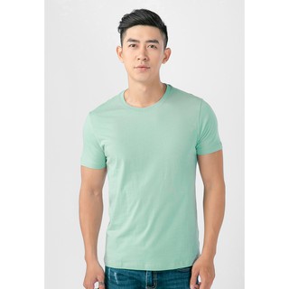 Áo thun trơn nam cổ tròn UNIU bạc hà