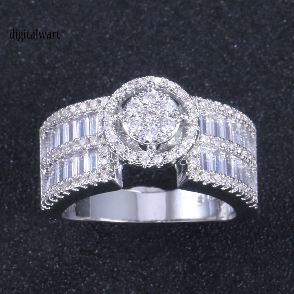 Kỹ Thuật Số| Nhẫn Đính Hôn Nữ Mặt Đá Zircon