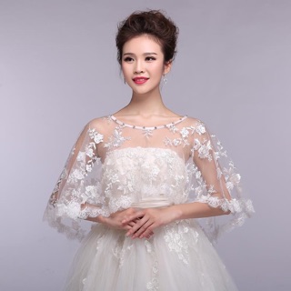 Áo Choàng Voan Cô Dâu 200 Số1