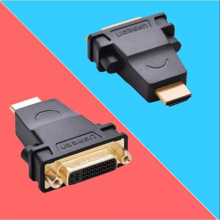 Đầu rắc chuyển đổi HDMI sang DVI-I Ugreen 20123 Cao cấp bảo hành 18 tháng