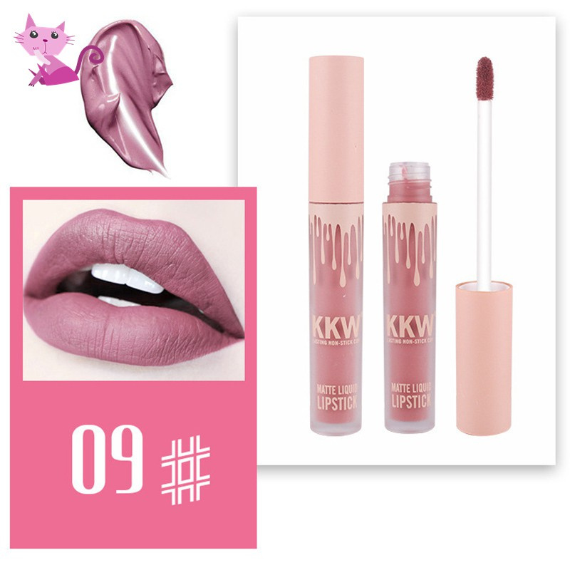 VVBK Lady Makeup Waterproof Liquid Lip Gloss Pop Matte Kkw Llipstick Lasting Kilie Lip Tint Lipsticks