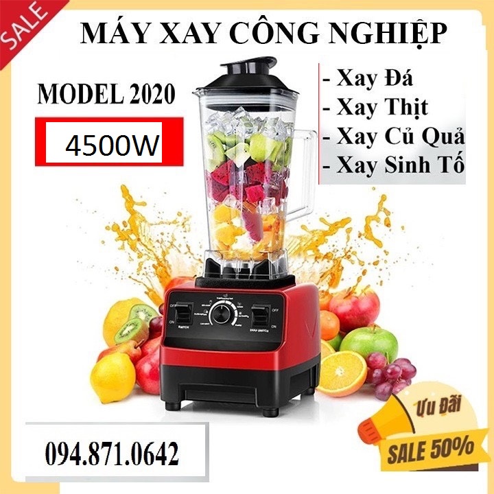 [ 4500W ] Máy xay công nghiệp SILVER CREST đa năng, máy xay sinh tố công nghiệp