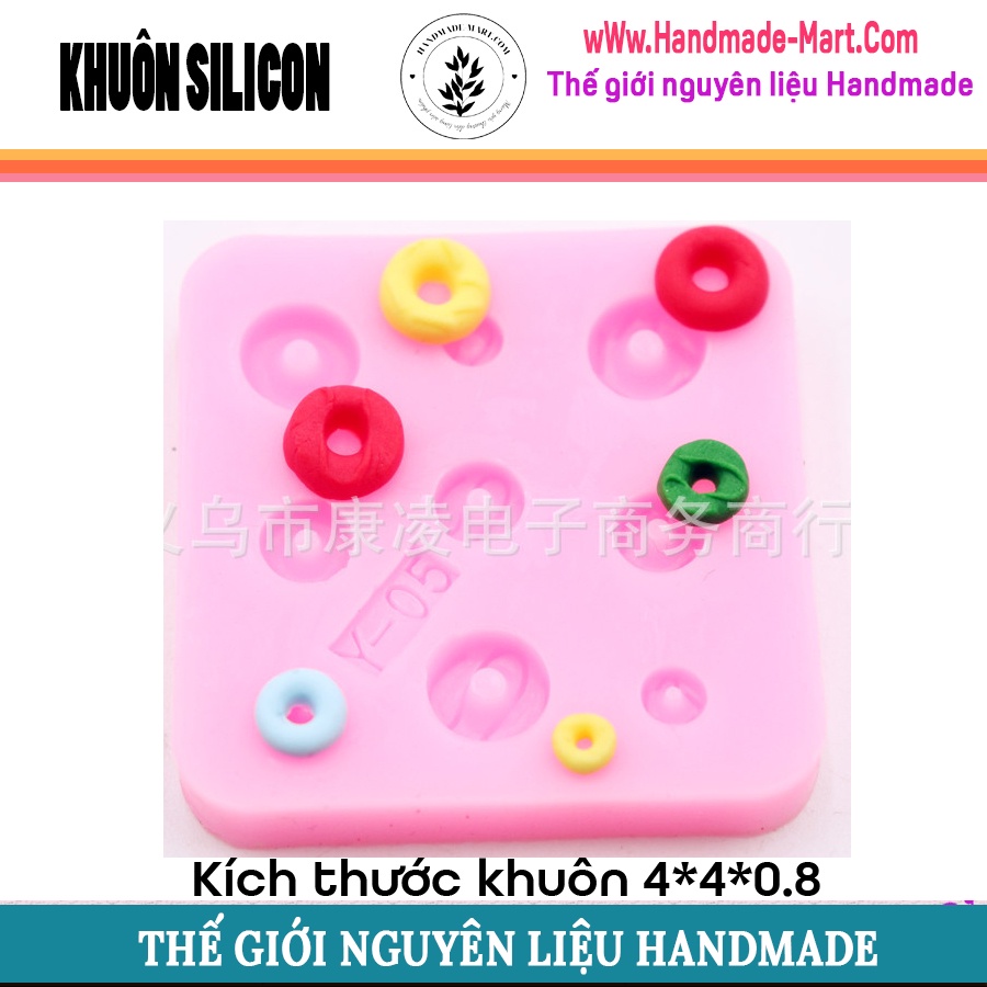 Khuôn silicone mini bánh quy kẹo dẻo đầy đủ hình dạng handmade chuẩn DIY - HM068