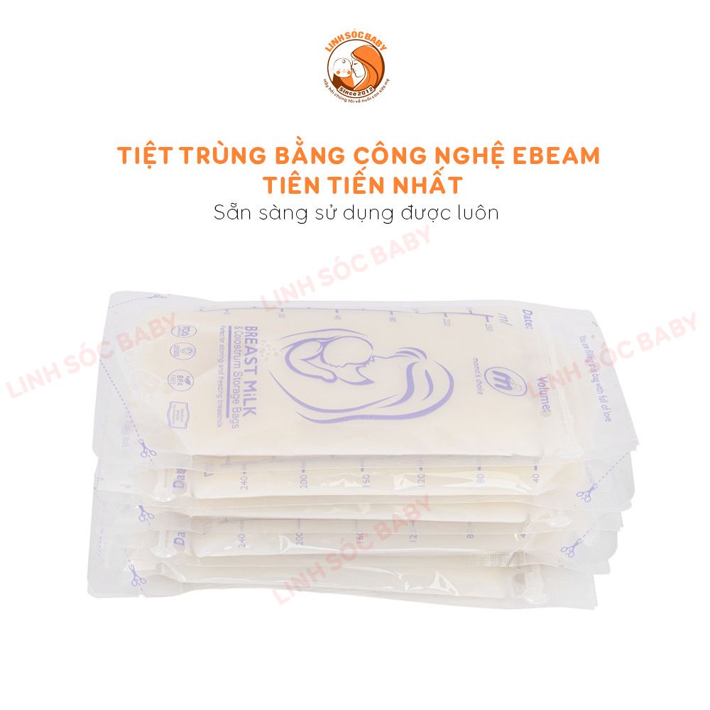 Túi trữ sữa 120ml-150ml-180ml-250ml chính hãng (lẻ 10 túi) | Túi đựng sữa mẹ thương hiệu Medela, Mama's Choice