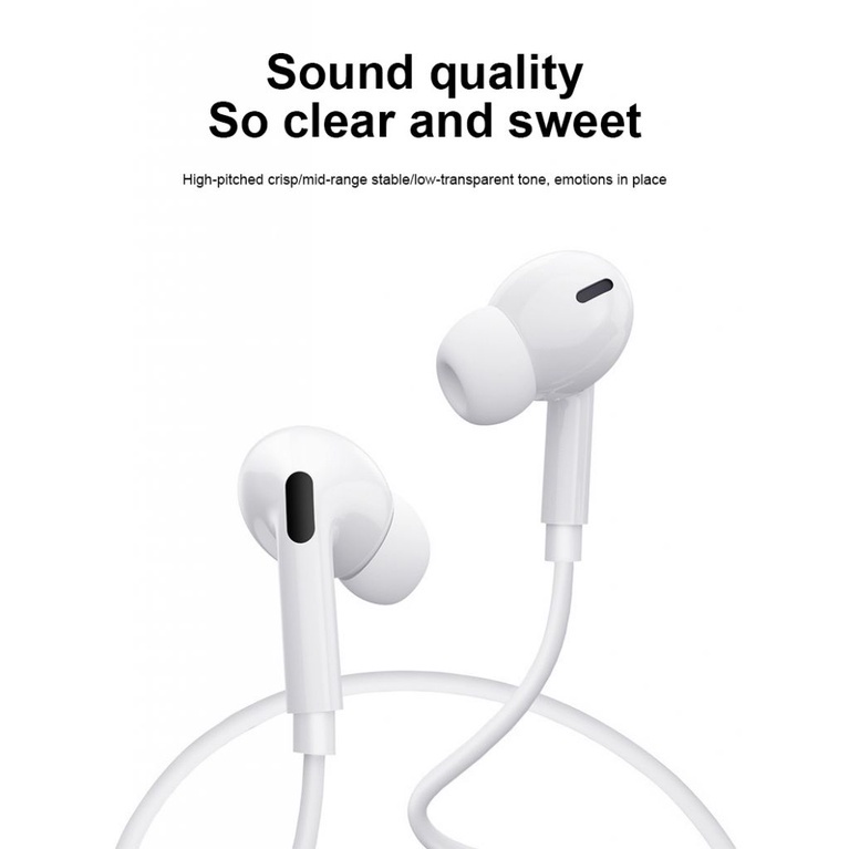 Tai nghe nhét tai có dây chất lượng cao thích hợp cho Apple iPhone 5 6 7 8 Plus X Xs Max 11