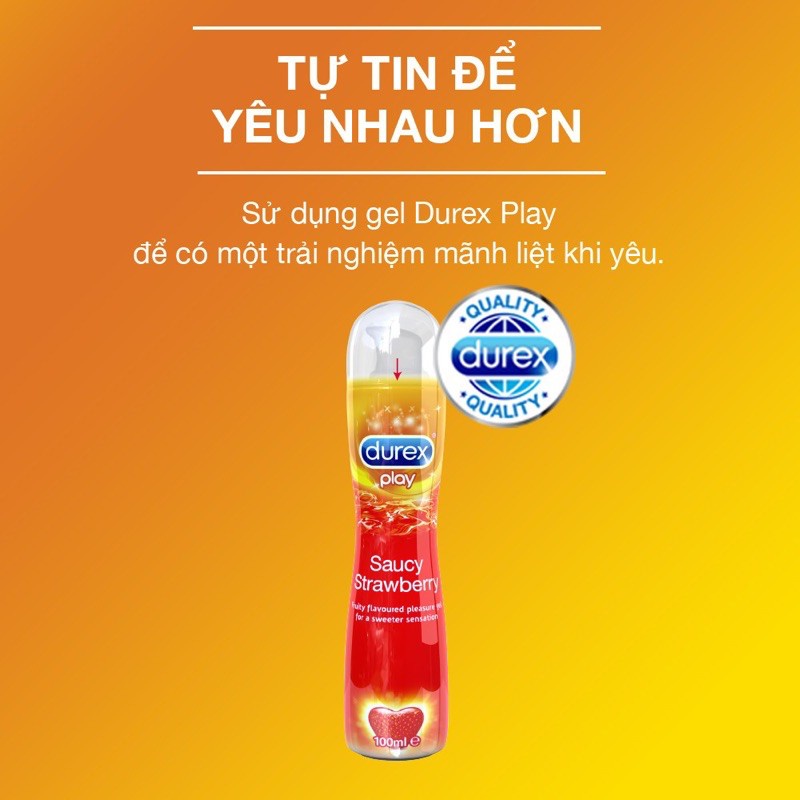 Gel Bôi Trơn Durex Play Saucy Strawberry 100ml