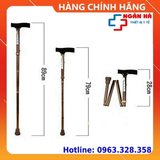 Gậy cho người già, batoong , gậy chống 4 khúc gấp gọn-hàng cao cấp
