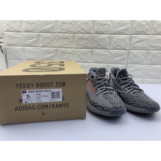 FULL BOX giày sneaker yz350 xám đá