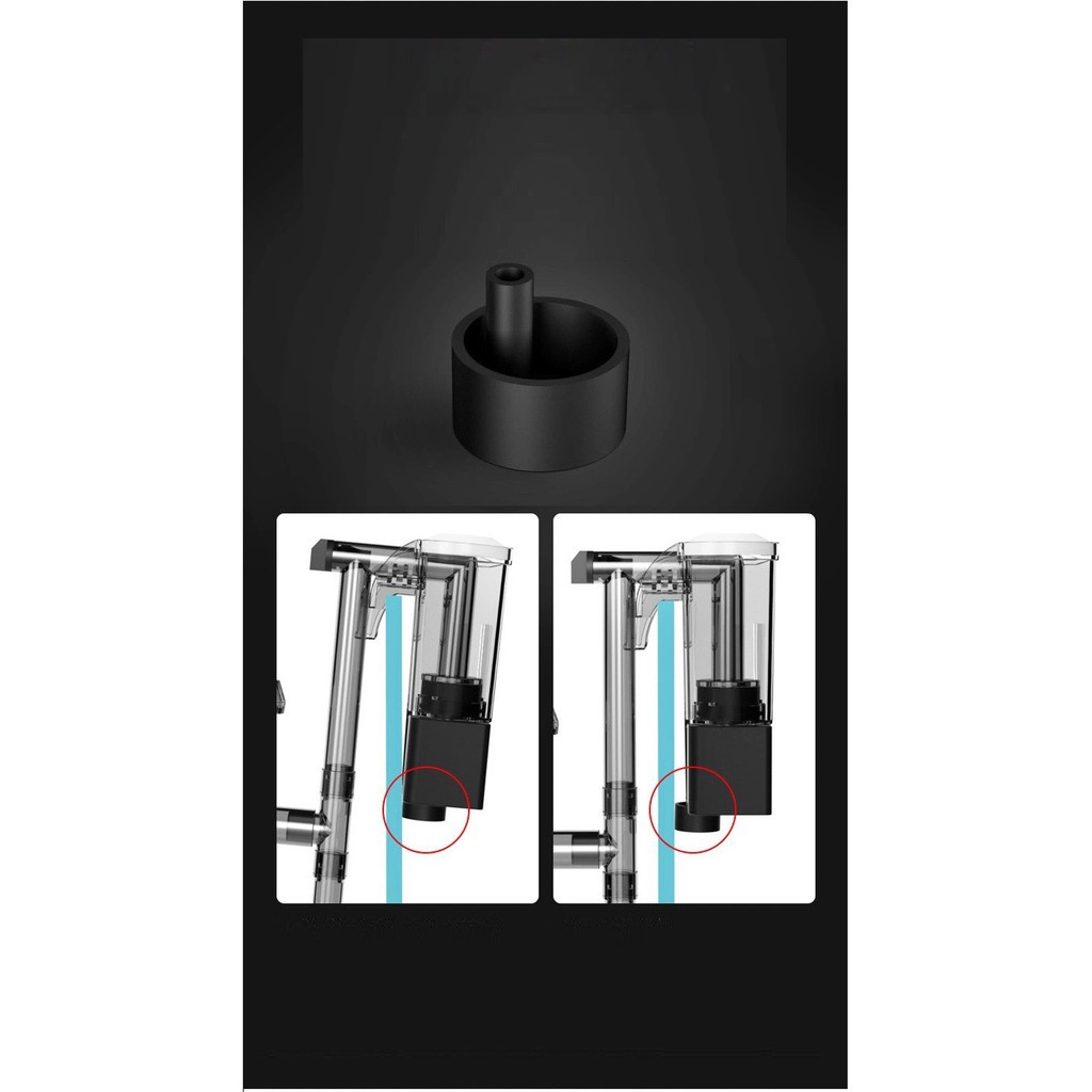 LỌC THÁC - LỌC TREO SOBO 618H/ 628H/ 638H chạy êm cho bể cá thủy sinh treo thành hồ