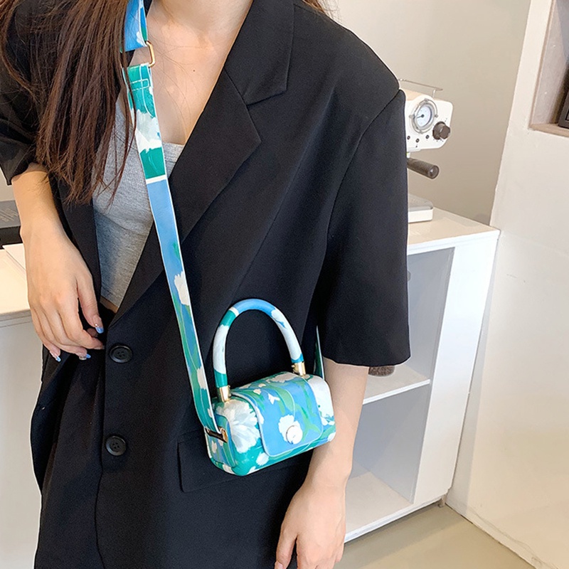 Túi đeo chéo IELGY cỡ nhỏ màu sắc tương phản chất lượng cao thời trang cho nữ