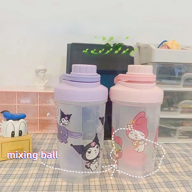 Bình Nước Nhựa Trong Suốt Cỡ Lớn In Họa Tiết Hoạt Hình My Melody Dễ Thương Thời Trang Mùa Hè Cho Học Sinh