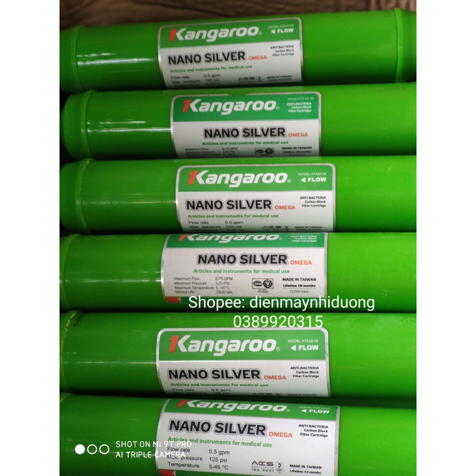 Lõi lọc nước Kangaroo số 5 - Nano Silver - Lõi 5