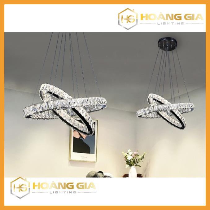 Đèn Thả Phale 2 Vòng Sang Trọng Size 30*50 -  Đèn Thả Trang Trí Phòng Khách