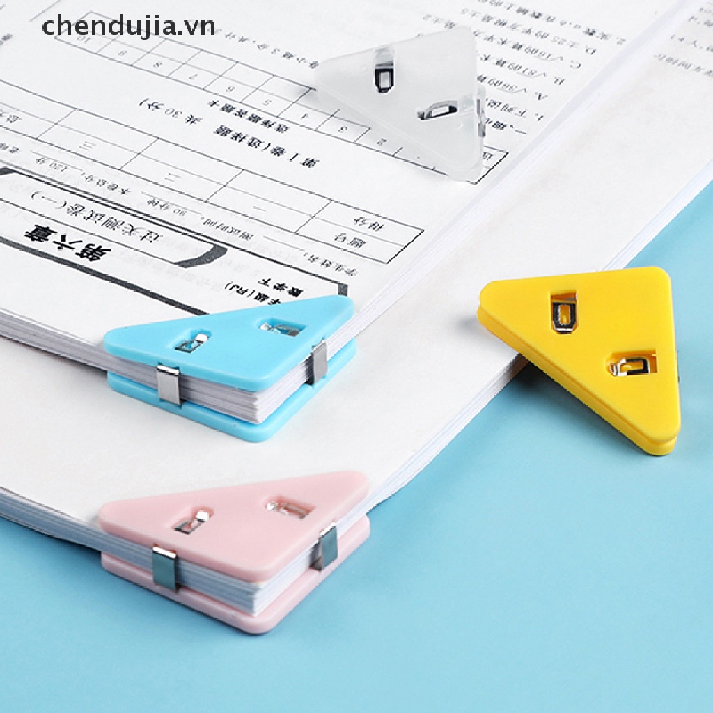Bộ 5 Kẹp Giấy Hình Tam Giác Nhiều Màu Sắc