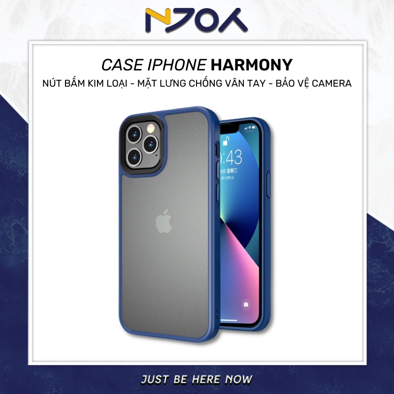 Ốp Lưng Nhám Chống Vân Tay LIKGUS Tuan Nút Bấm Kim Loại Bảo Vệ Camera Cho iPhone 13 Pro Max 12 Pro max 11 Pro Max