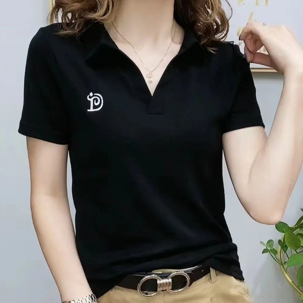 Áo Thun POLO Tay Ngắn Bằng Vải Cotton Nguyên Chất Thời Trang Mùa Hè Hàng Mới 2022