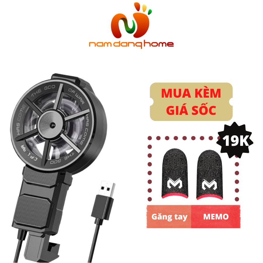MEMO FL06 - Quạt tản nhiệt gaming dành cho điện thoại nhỏ gọn nhẹ kết nối usb