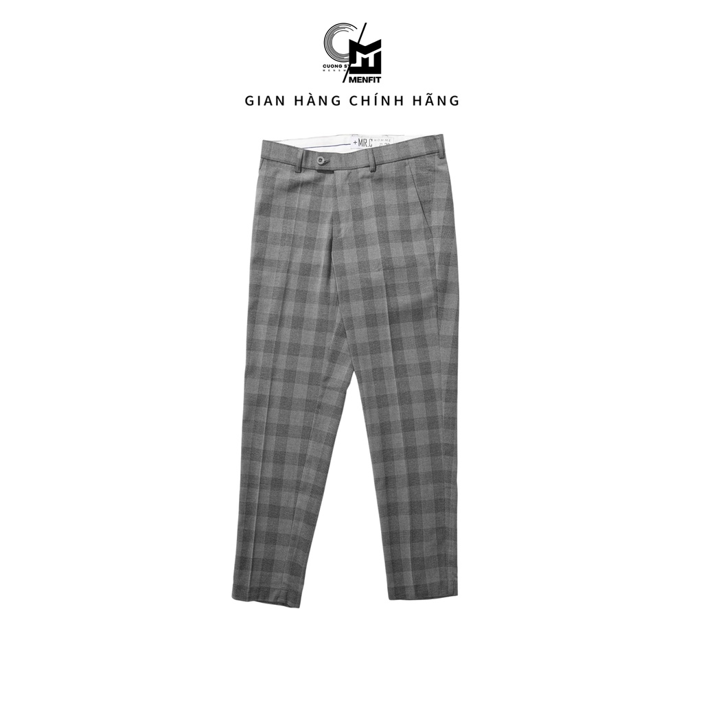 Quần tây nam kẻ caro cao cấp MRC 8906-LH dáng vừa vặn, co giãn nhẹ thoải mái, thanh lịch - CUONG STORE