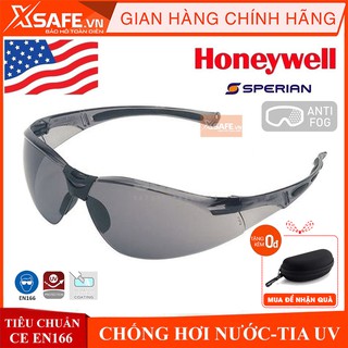 Kính bảo hộ Honeywell A800 Đen Kính chống tia UV, chống bụi, chống trầy xước, dùng trong lao động, đi xe máy XSAFE