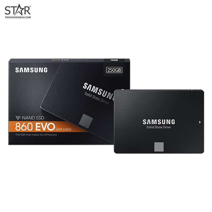 Ổ cứng SSD 250G Samsung 860 EVO Sata III 6Gb/s MLC (MZ-76E250BW) Chính Hãng