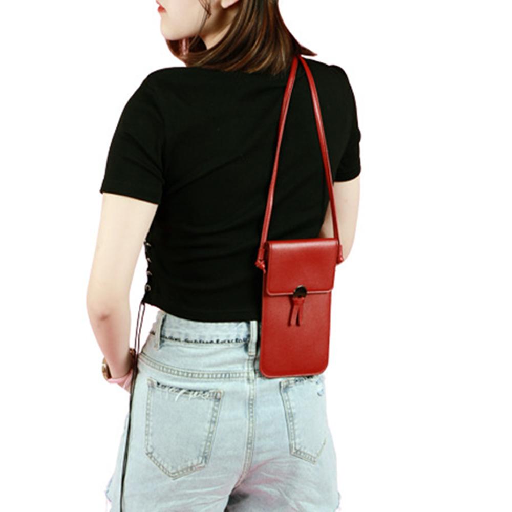 Túi Da PU Đựng Điện Thoại Di Động Tiện Lợi