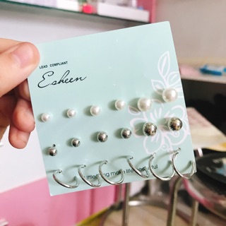 Set 9 khuyên tai siêu đẹp ạ
