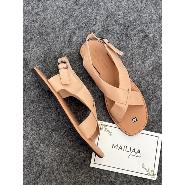 DÉP SANDAL ULZZANG NỮ QUAI CHÉO DỄ THƯƠNG PHÙ HỢP ĐI HỌC - ĐI CHƠI