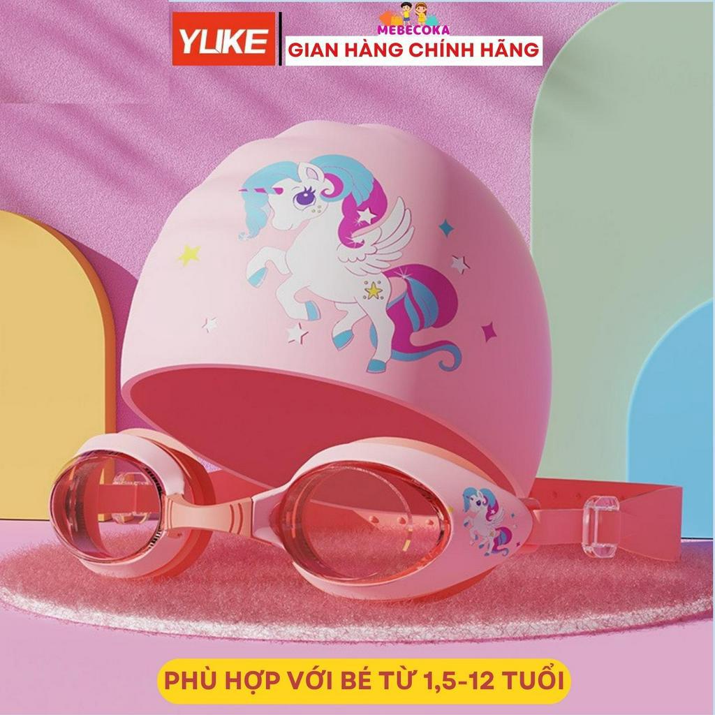 Kính bơi trẻ em cao cấp chống lóa, chống tia UV cho bé trai bé gái từ 3 đến 15 tuổi siêu dễ thương YUKE