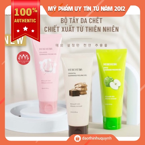 Tẩy Da Chết Cho Mặt HEBEHEBA Collagen - Apple - Oriental Peeling Gel 120ml