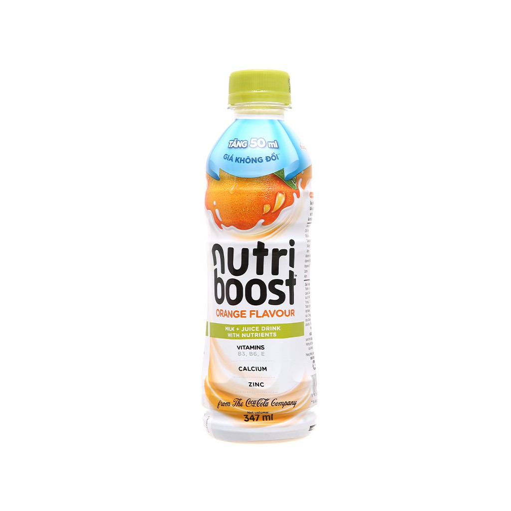 5 chai sữa trái cây Nutriboost hương cam 297ml