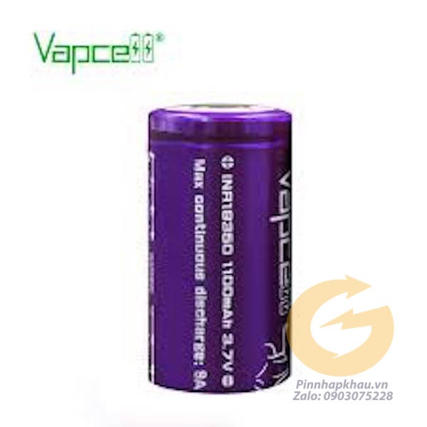 [P63] Pin sạc 18350 Vapcell M11 xã 9A dung lượng 1100mah