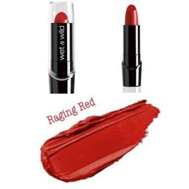 Son môi Wet n Wild Silk Finish Lipstick - Mink Brown 534B, Hot Red 540A, Honolulu is calling 562C, Raging Red 563C