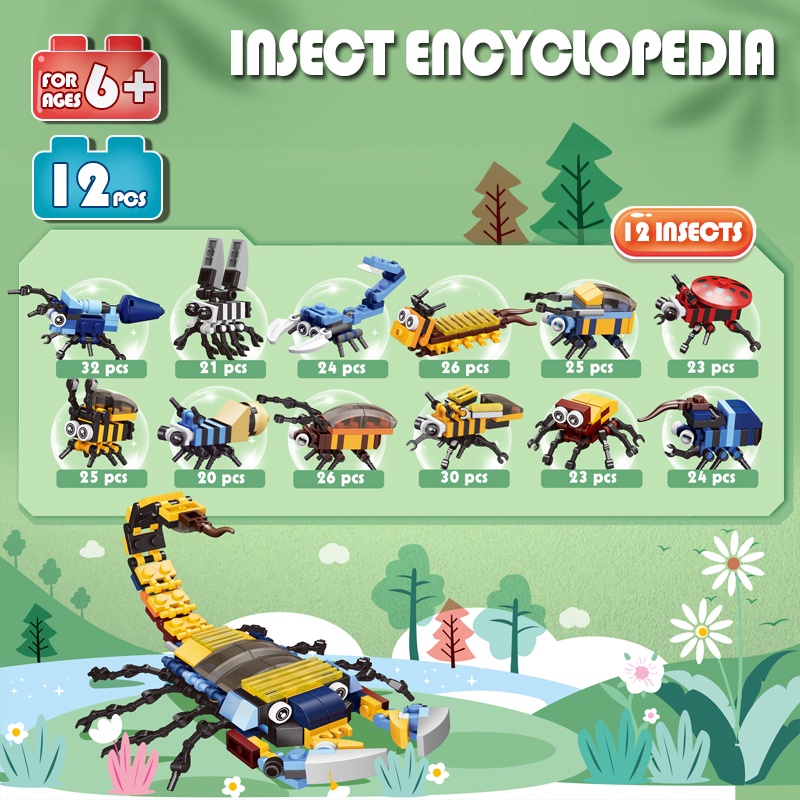 Bộ Đồ Chơi Xếp Hình Động Vật Phong Cách Trung Hoa Dành Cho Trẻ Em/12ni1/Vi1