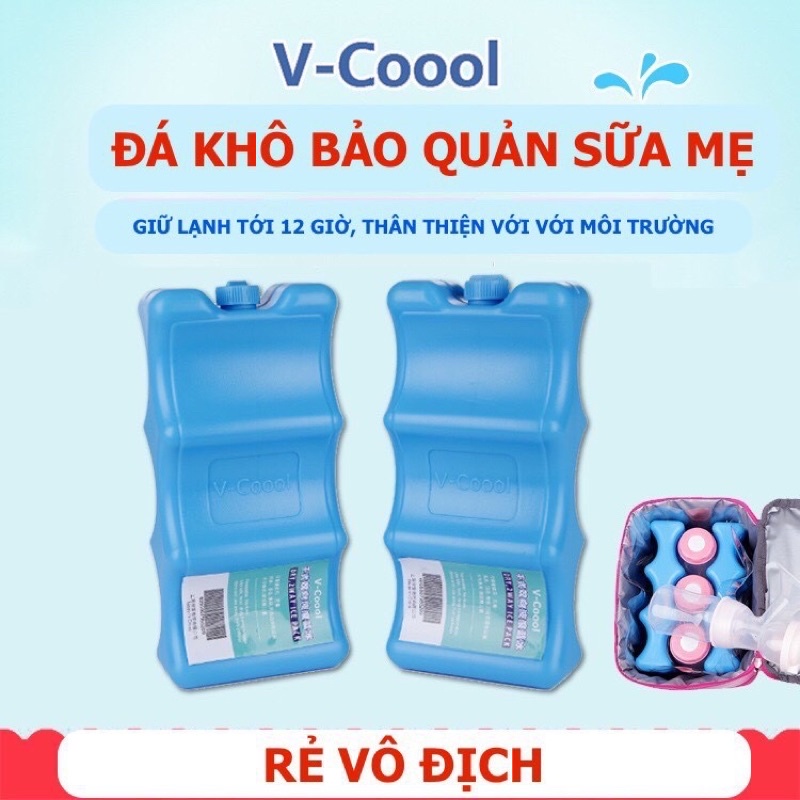 COMBO 2 thanh đá khô Vcool cao cấp ( 2 thanh 3 sóng )