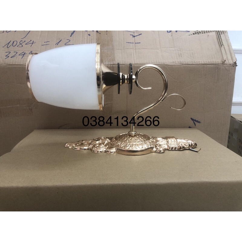 Đèn tường trang trí nội thất chao trắng-Tặng kèm bóng led