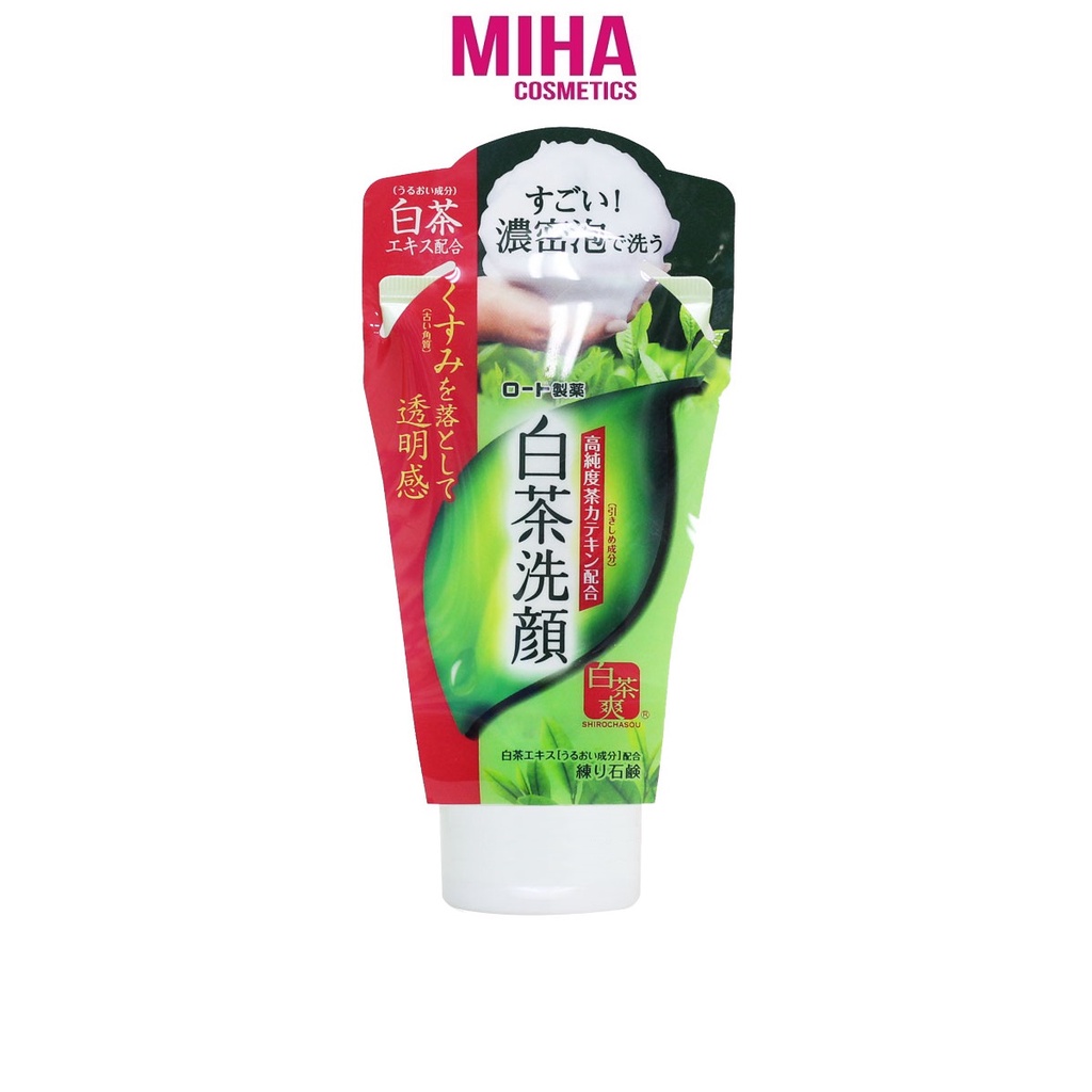Sữa Rửa Mặt Trà Xanh ROHTO Shirochasou Green Tea Foam 120g Nhật Bản