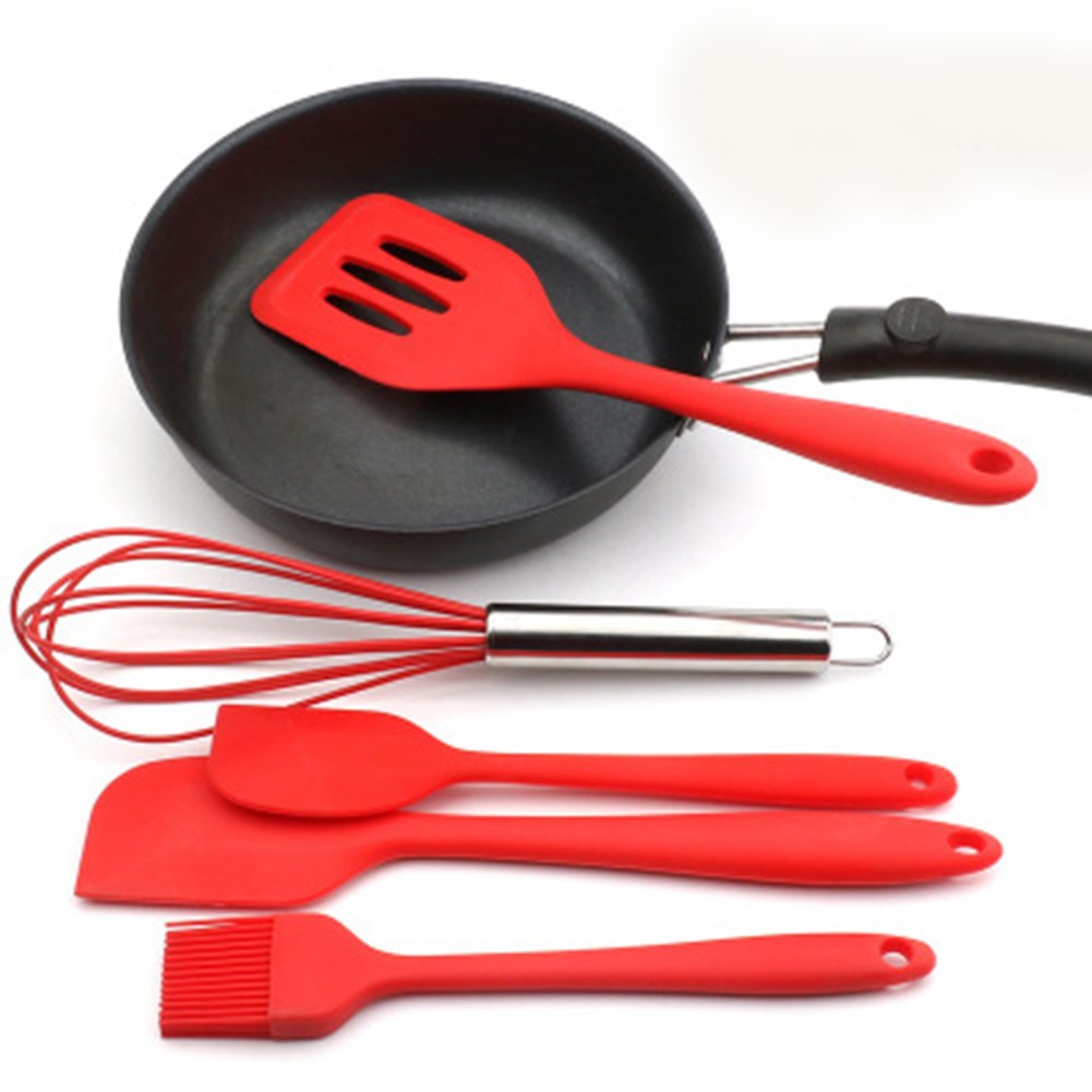 Bộ dụng cụ làm bánh nấu ăn nhà bếp silicon nhiều món đa năng tiện lợi màu xinh xắn MiibooShi TQ522221