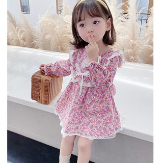 Váy thu đông tiểu thư cho bé gái