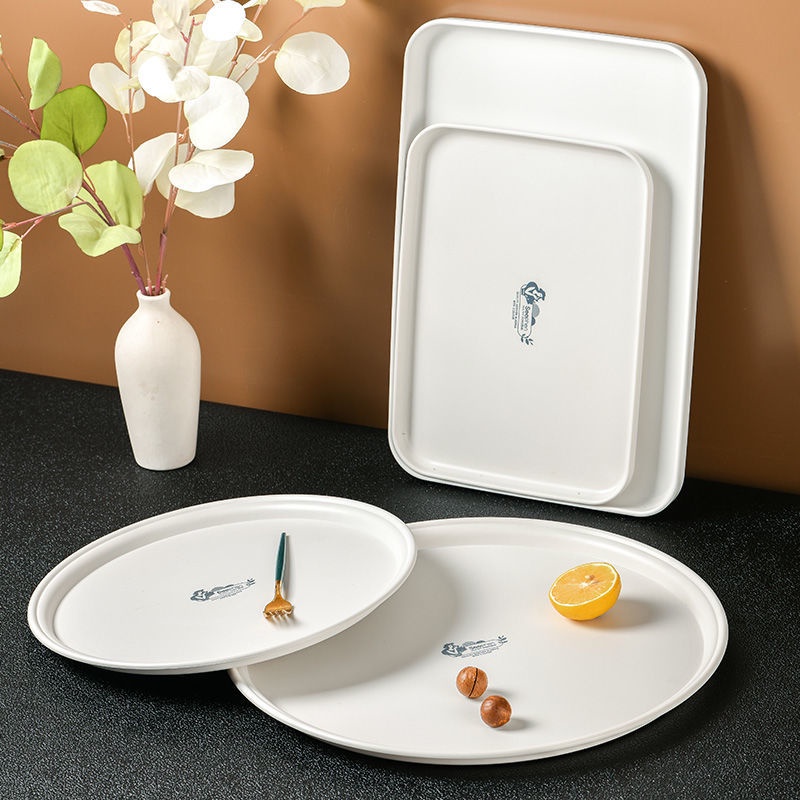 Khay Hình Chữ Nhật Khay Tròn Khay Nhựa đựng Trái Cây Khay đựng Trà / Cốc đựng Nước Khay Trà Phục Vụ ăn Uống Thương Mại Khay Vật Lý Khoai Tây Chiên Khay Chiên Gà Rán
