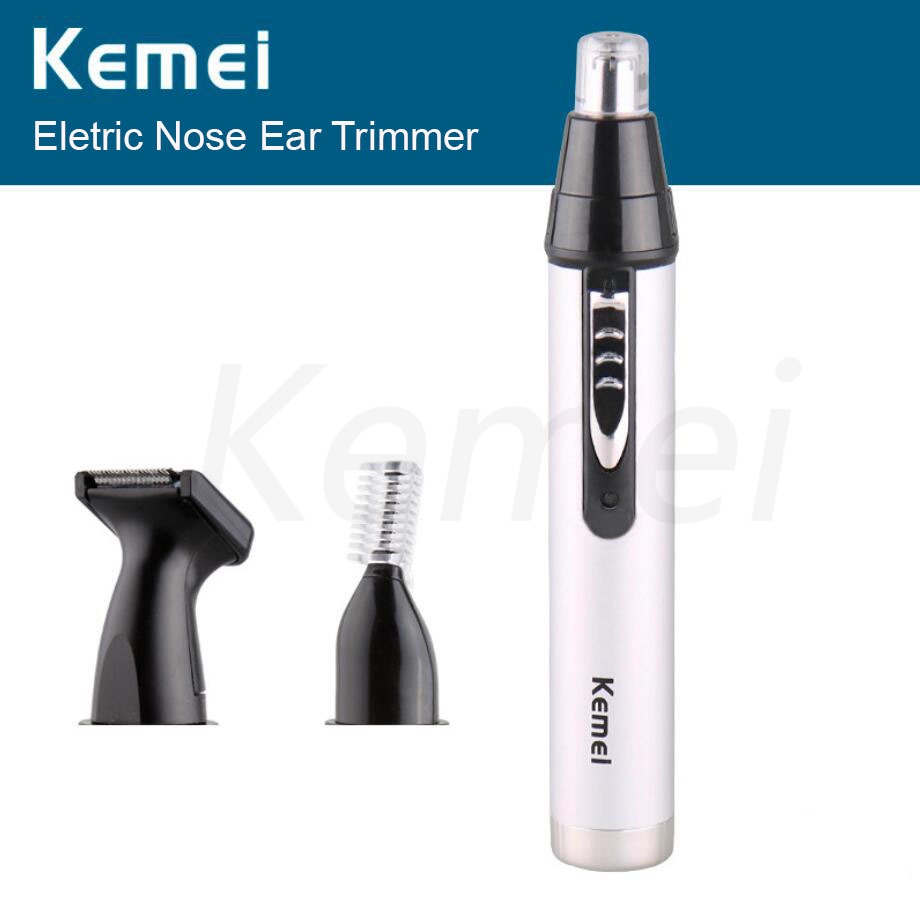 Máy tỉa lông mũi Kemei KM-6651 2021 3 trong 1 có thể sạc lại tiện dụng cho nam