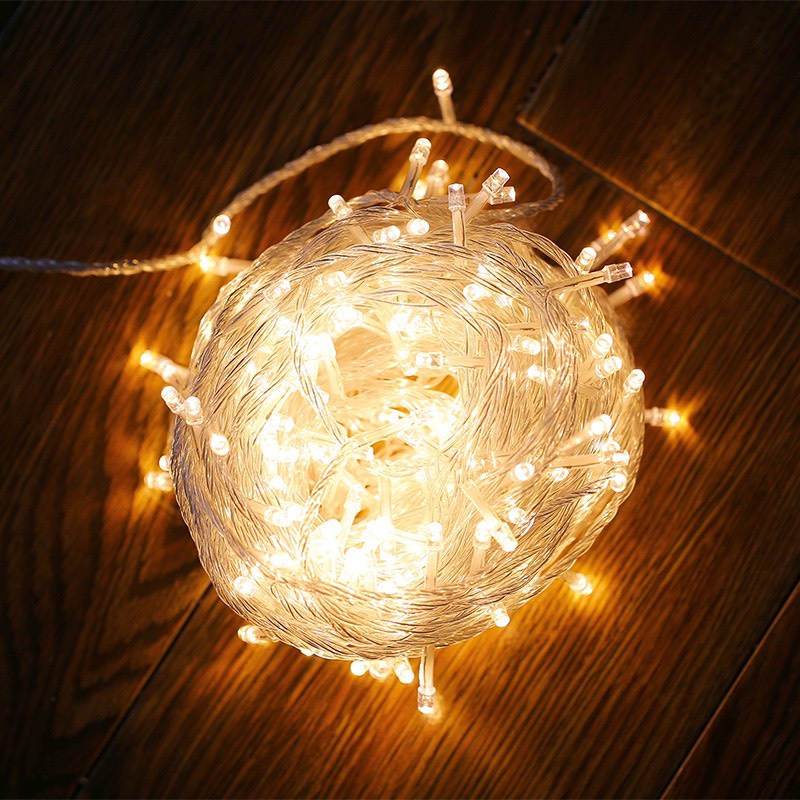 Đèn nháy led kim 50m 30m dây trắng nhiều màu lựa chọn Đèn nháy trang trí Tết sự kiện chống nước